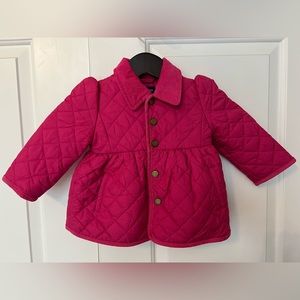 Ralph Lauren pea coat for baby girl (dark pink/magenta)